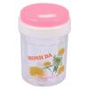 Ruilogod Floral Print Plastic Cylinder Toothpick Holder Pink Clear (id: 39d ab2 50d 1c3 48a view 1