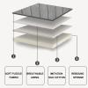 ZZYY Large Headboard Cushion Bolster King Size Bed Rest Pillow Reading Pillow Lumbar Support Backrest for Dorm Room Daybed Bunk Bed Full Size with Washable Cover,Gray,86.6"/220cm view 2
