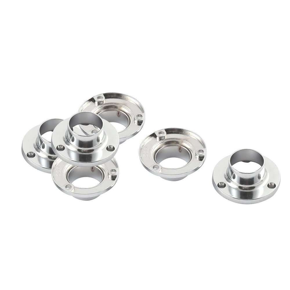 Ruilogod Metal Household Towel Clothes Closet Bracket Tube Rod Flange Holder Support 6pcs (id: 256 cb0 77b 51e 9e6