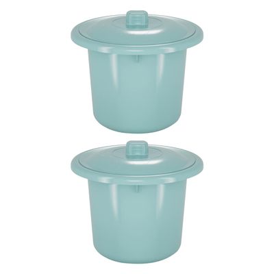 Cabilock 2pcs Spittoon with Lid Portable Spittoon Urine Bucket Urinal Chamber Pot for Pregnant Women Elderly Urine Bucket Random Color