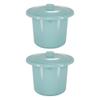 Cabilock 2pcs Spittoon with Lid Portable Spittoon Urine Bucket Urinal Chamber Pot for Pregnant Women Elderly Urine Bucket Random Color view 1