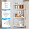 FSyueyun 3-Tier Bathroom Corner Shelf Organizer Countertop, Kitchen Spice Rack Vanity Tray Perfume Makeup Organizer Cosmetic Storage Tray Standing Shelf (Sliver) view 2