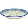 Polmedia Polish Pottery Dinner Plate UNIKAT - Sweet Little Village Pattern Handmade in Boleslawiec Poland by Ceramika Artystyczna + Certificate of Authenticity view 2