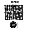 Savita 432 Pack Pre-Printed 1.4" Round Spice Jar Labels Seasoning Labels for Spice Rack (Black) view 2