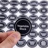 Savita 432 Pack Pre-Printed 1.4" Round Spice Jar Labels Seasoning Labels for Spice Rack (Black) view 3