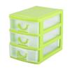 44595 Layer Drawer Organizer, Plastic Storage Box Plastic Storage Container Plastic Pill, Jewelry[3 Layers Green] view 1