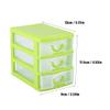 44595 Layer Drawer Organizer, Plastic Storage Box Plastic Storage Container Plastic Pill, Jewelry[3 Layers Green] view 2