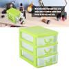 44595 Layer Drawer Organizer, Plastic Storage Box Plastic Storage Container Plastic Pill, Jewelry[3 Layers Green] view 4