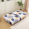 LiveGo Armless Futon Slipcovers Stretch Folding Sofa Bed Cover with Elastic Bottom, Printed Fitted Couch Cover Furniture Protector for Pets, Kids view 3