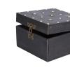 Alvinlite Retro Wooden Box, Treasure Prop Storage Box with Password Lock File Storage Box Suitable for Home Living Room view 4