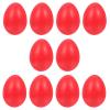 10pcs Wooden Fake Easter Egg Red Wood Faux Chicken Eggs for DIY Crafts Easter Decoration view 1