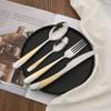 16-Piece Flatware Silverware Set, Uniturcky Silver 18/0 Stainless Steel Cutlery Sets with Gold Handle, Multipurpose Use for Home, Kitchen, Restaurant, Hotel Tableware Utensil Service for 4 view 3