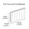 ComfortHome Mattress Bag for Moving and Storage, Heavy Weight, Fits Twin and Full Size Mattress, 1 Pack Clear view 2