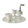 GIFTS PLAZA (D) Judaica Havdalah Set Silver Plated Filigree Design 9.65" x 8.7" with Tray view 1