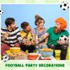 Jexine 48 Pcs Soccer Keychains Soccer Stress Ball Soccer Party Favors Mini Stress Balls Pendant for School Carnival Reward Party Bag Gift Fillers Stress Relieve view 4