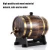 Charred Mini Keg for Cocktail Aging,3L Oak Barrel with Faucet, Bourbon, Scotch, Whiskey, Gin, Hot Sauce - Home Bar Decor, 3L Oak Barrel with Faucet, Charred Mini Keg for Cowhiskey barrel bourbon view 3