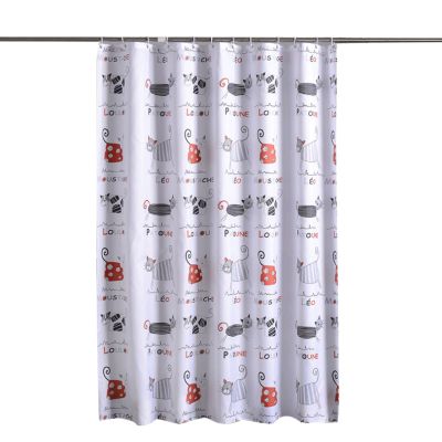 XIXIDIAN Shower Curtain Liner Cartoon Bath Curtain Cute Pattern Shower Curtains Bathroom Thickened Polyester Cloth with 12 Pcs Hooks (Size : 180 * 180cm)