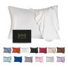 Mulberry Silk Pillowcase for Hair and Skin,Toddler Size Kids Silk Pillow Case with Hidden Zipper,Allergen Proof Dual Sides Soft Breathable Smooth Silk Pillow Cover(Toddler,White) view 1