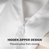 Mulberry Silk Pillowcase for Hair and Skin,Toddler Size Kids Silk Pillow Case with Hidden Zipper,Allergen Proof Dual Sides Soft Breathable Smooth Silk Pillow Cover(Toddler,White) view 2
