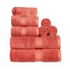 BLUENILEMILLS Madison Egyptian Cotton Towels, Towel Set for Bathroom, Shower, Hotel, Plush, 800 GSM, Highly Absorbent and Ultra-Soft Towels, Bath Essentials, 8 Piece Assorted Towel Set, Coral view 2