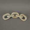 13 Inch Wood Chain Link Home Decor Sculpture Decorative Rustic Farmhouse Accent view 2