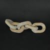 13 Inch Wood Chain Link Home Decor Sculpture Decorative Rustic Farmhouse Accent view 3