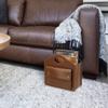 HofferRuffer Magazine Basket Holder, Foldable Magazine Rack, Document File Holder Organizer, File Folder, Newspaper Storage Bin Organizer for Home or Office (Brown) view 2