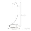 Banana Holder Stand, Multifunctional Banana Stand for Kitchen Counter, Stainless Steel Banana Rack with Hooks for Hanging Bananas, Grapes, Longan and Other Fruits, Silver, 12.6 * 5.7 Inch view 2