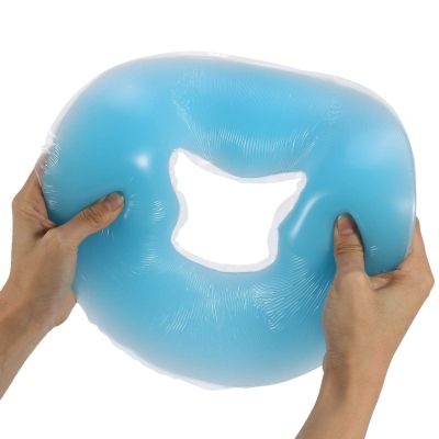 Body Relax Lying Pillow Overlay Face Relaxing Silicon for Body for Face Massage(Sky Blue)