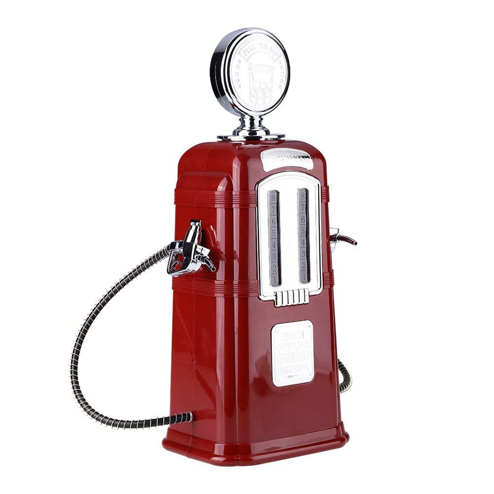 1000cc Liquor Dispenser, Mini Beverage Pump for Home Bar Wine Soda Beer Dispensing Tool Red