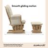 Storkcraft Premium Hoop Glider & Ottoman (Natural/Beige) GREENGUARD Gold Certified Nursery Glider, Solid Wood Craftsmanship, Smooth-Gliding Nursery Chair and Ottoman, Award-Winning view 4
