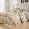Greenland Home Antique Rose Jumbo Oversized 100% Cotton Bedding Set, Bedspread 120 W x 118 L with 2 Shams 20 W x 26 L Each, King (3 Piece), Ecru view 1