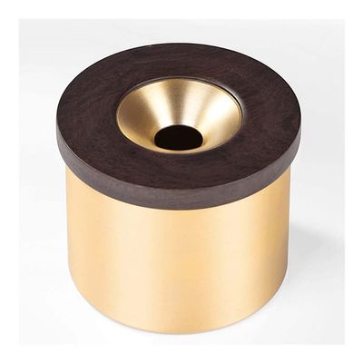 ADIE Ashtray Brass Creative Ashtray Personalized Ashtrays Household Windproof Ash Tray with Cover Can Be Used As Gifts Home Decoration Easy to Clean Ashtray (Color : B)