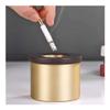 ADIE Ashtray Brass Creative Ashtray Personalized Ashtrays Household Windproof Ash Tray with Cover Can Be Used As Gifts Home Decoration Easy to Clean Ashtray (Color : B) view 4