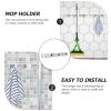 Cabilock Mop Clamp Hanger Wall-mounted Broom Rack Hook for Easy Installation Design for Home Garage and Garden Storage Upgraded Clips and Hooks view 4