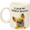Primitives by Kathy I Love My French Bulldog Double-Sided Mug view 2