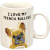 Primitives by Kathy I Love My French Bulldog Double-Sided Mug view 3