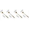 Dessert Spoons Cute Cherry Blossom Spoon Petal Coffee Spoon Long Handle Stirring Spoon Korean Dessert Stainless Steel Small Spoon (Color : B) view 2