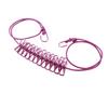 Ruilogod Elastic Rubber Travel Portable Windproof 12 Clips Dry Rope Clothes Lines Fuchsia (id: 535 d19 335 4b8 836 view 1
