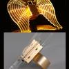 QUOXO Angel Wings LED Strobe Lights, Champagne Bottle Service Sparkler for VIP Nightclubs Event Party Club (Yellow) view 3