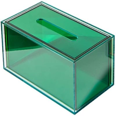 SYXL Napkins Container Acrylic Rectangular Tissue BoxNordic High-end Light Luxury Tissue Holder Living Room Desktop Dining Room Bedroom Decoration Accessories