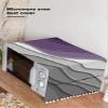 Coffee Table Cloth Fridge Top Dust Cover with Pockets Purple Modern Geometric Washing Machine Protector Abstract Beach Table Cover Kitchen Appliance Top Dustcover 20x50in view 4