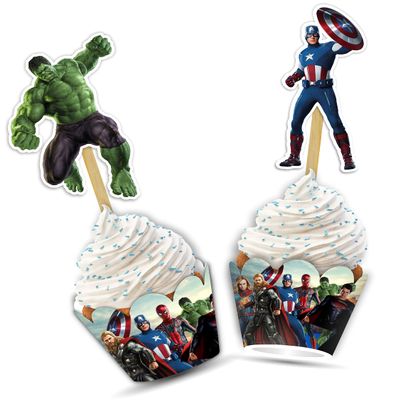 "Suprhero Cupcake Wrappers  Bold and Colorful Cupcake Liners with Lightning Bolts, Masks and Stars  Ideal for Birthday Parties, Hero-Themed Events, Baby Showers, and Fun Party Table Decorations"