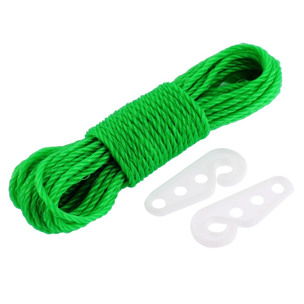 Ruilogod Nylon Outdoor Clothesline Clothes Rope 10M 33Ft Long Green (id: 52f 958 7fa 016 c97