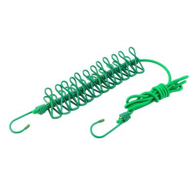 Ruilogod Household Clothing Drying Clothespin 12 Clips Holder Hanger Clothesline Rope (id: 011 b3b ae1 583 f5f