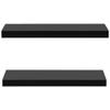 CHARMMA Floating Wall Shelves 2 pcs Black 23.6"x7.9"x1.5"-Black-3.55KG view 4