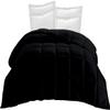 1 PC Box Stitched Black Comforter for Eastern King (116'' x 108'') Size 100% Quilted 500 GSM Fill Power Beautiful Soft Duvet Insert for All Season(Pillowcases Not Included) view 1