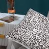 BYTIDE Pack of 2 Faux Fur Plush Soft Snow Leopard Print Throw Pillow Covers Set 20 x 20 Inch, Fuzzy Furry Cozy Warm Decorative Square Pillowcases Pillowslips Cushion Covers for Couch Sofa Bed view 2