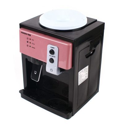 Table Countertop Electric Water Dispenser Drinking Water Machine Freestanding Top Loading Mini Water Dispenser 110V/60Hz with Led Indicator for Home and Office (Rose Gold)