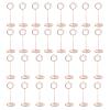 MISNODE 30 Pack Mini Table Number Holders, 3.3 Inch Wedding Table Place Card Holders, Table Sign Stand Photo Picture Holders Name Card Holder for Wedding Birthday Party Restaurant (Rose Gold) view 1